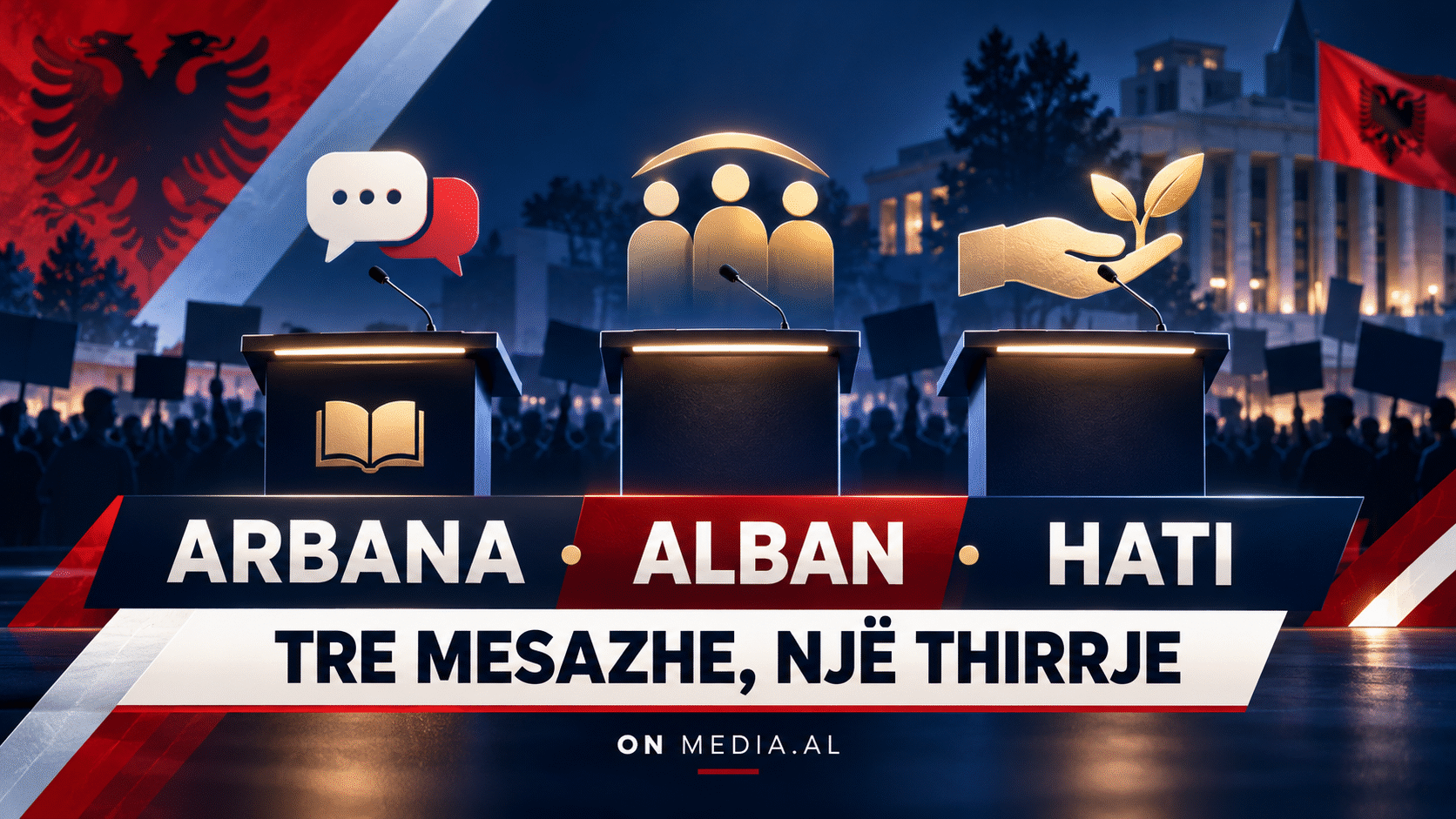 ARBANA, ALBAN AND HATI BREAK THEIR SILENCE—three different messages on the protests