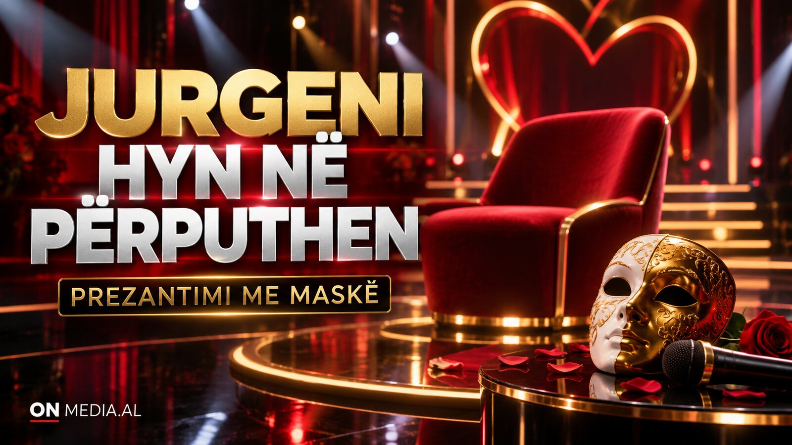 JURGEN ENTERS “PËRPUTHEN”—a white-and-gold mask drives his first reveal