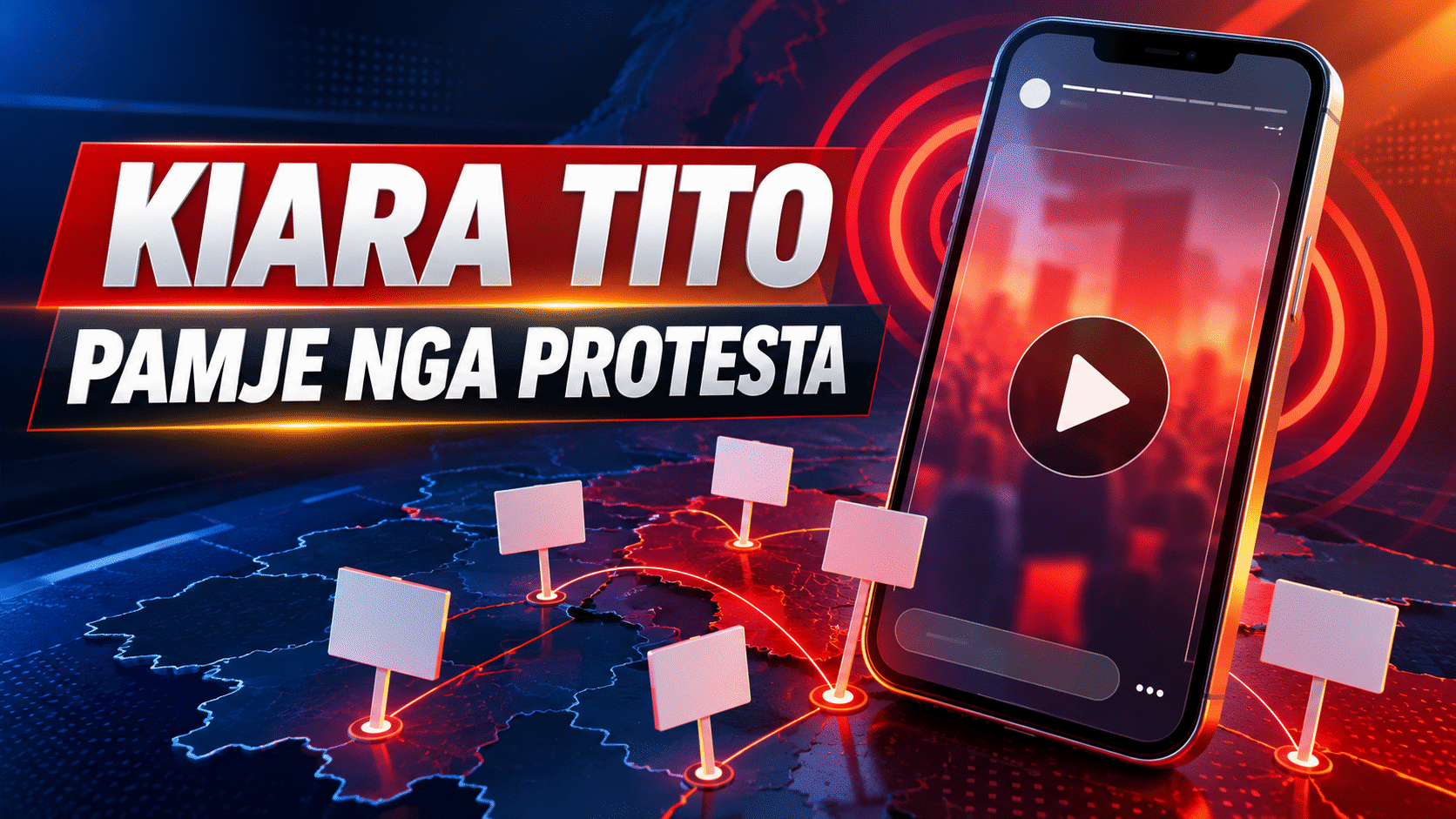 KIARA TITO RESPONDS ONLINE—shares footage from Tirana student protest
