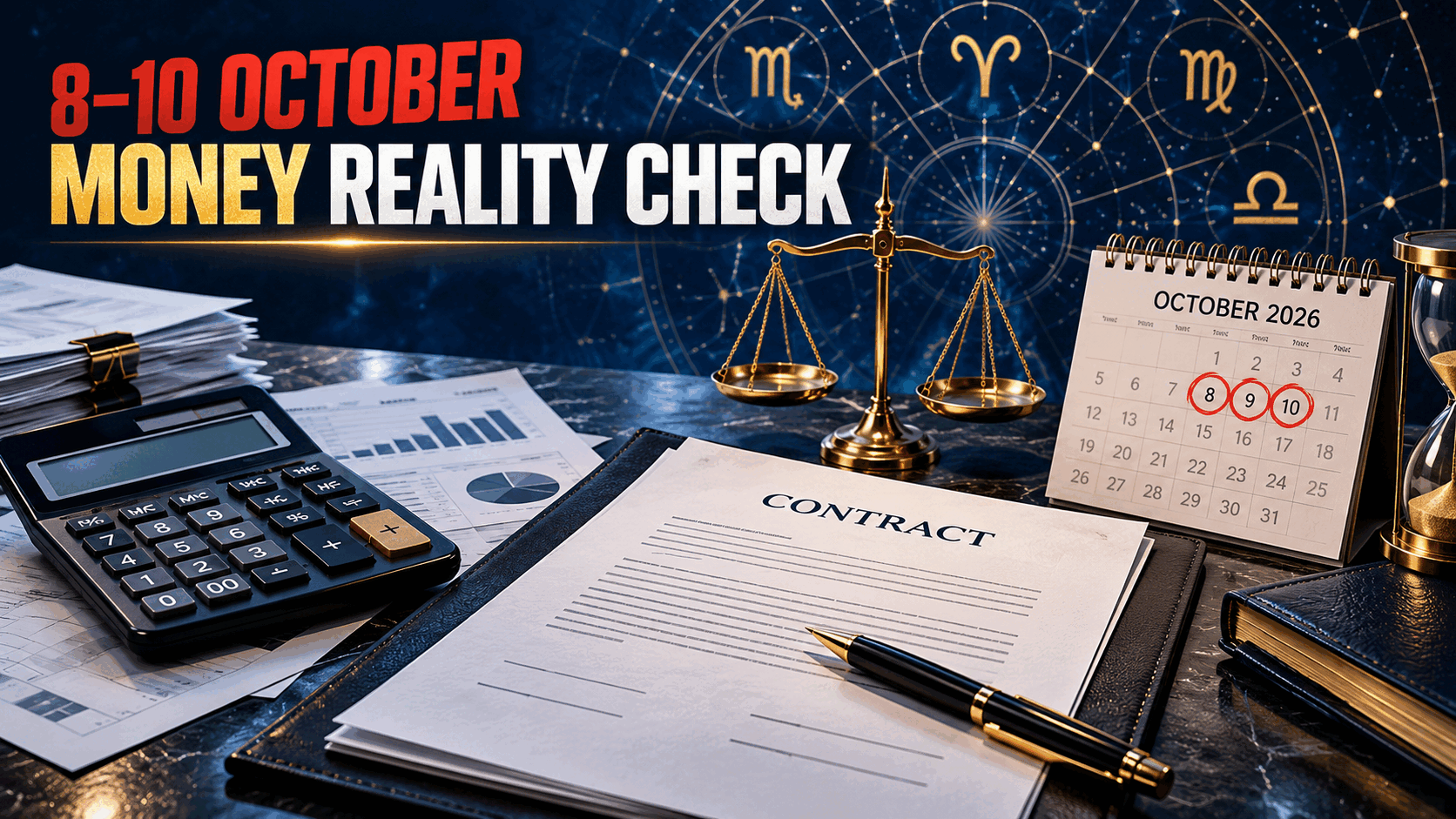 BILLS, DEADLINES, CONTRACTS: OCTOBER 8–10 BRINGS A REALITY CHECK—4 signs must decide