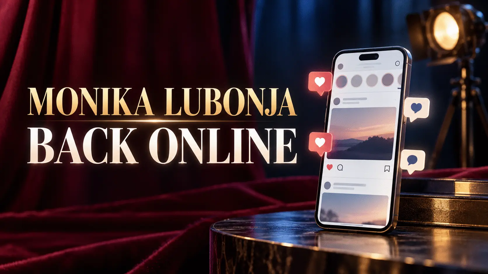 MONIKA LUBONJA RIKTHEHET ONLINE—postimet flasin, por nuk ka deklaratë të re