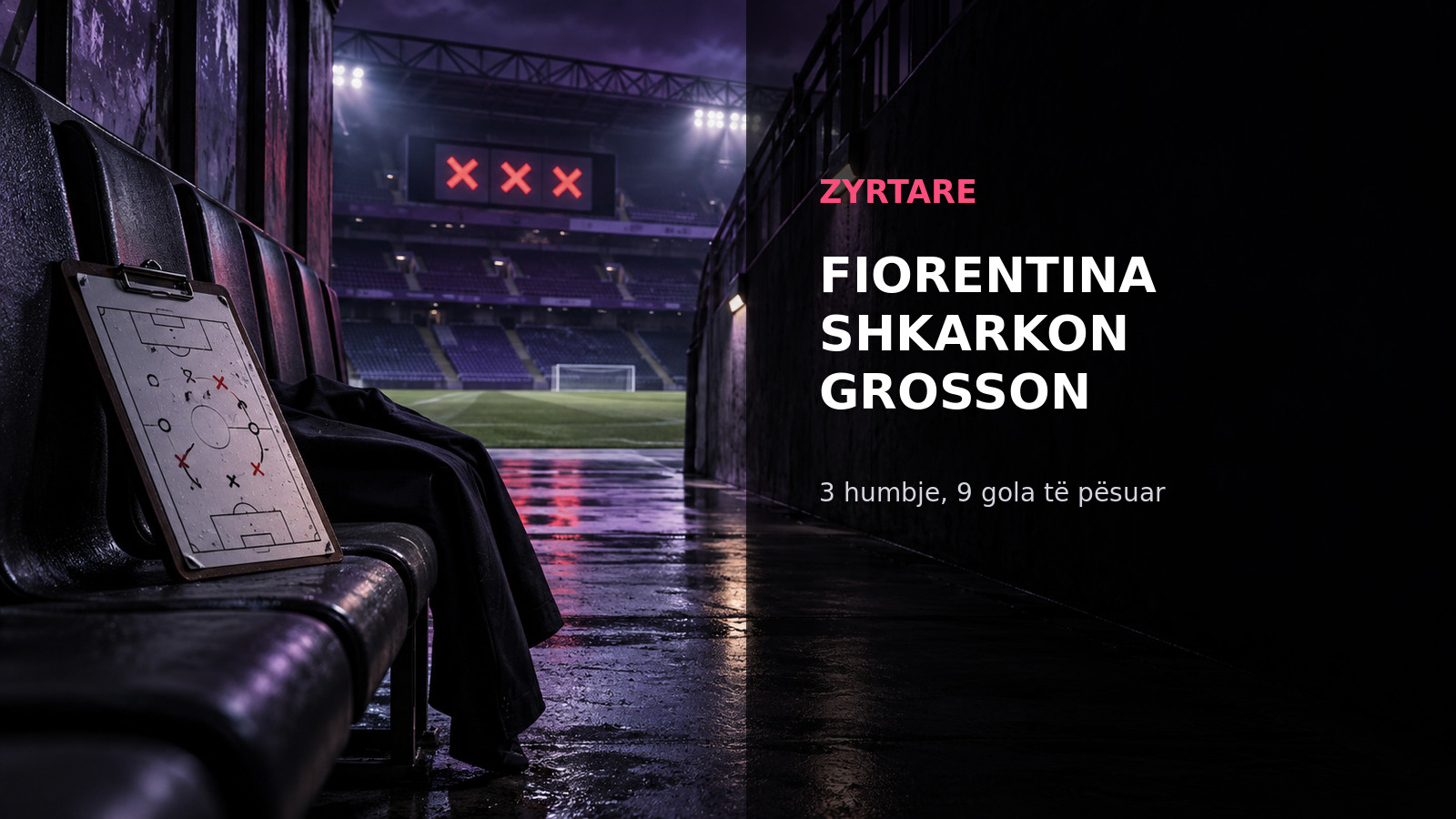OFFICIAL: FIORENTINA SACK FABIO GROSSO—three defeats end his reign after only three games