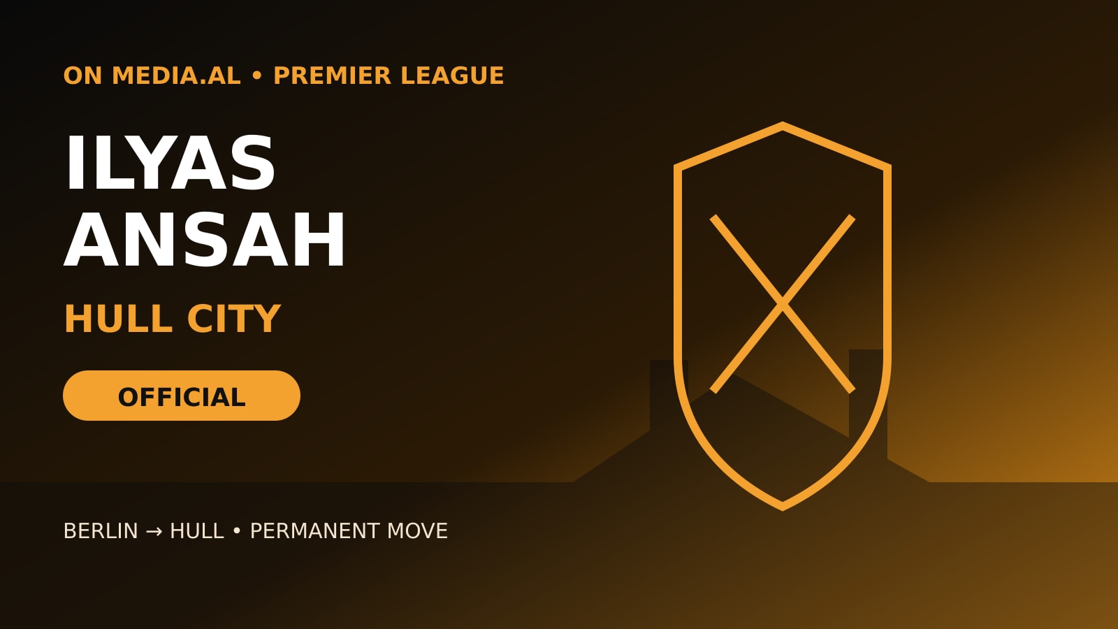 OFFICIAL: HULL CITY SIGN ILYAS ANSAH—German forward arrives from Bundesliga