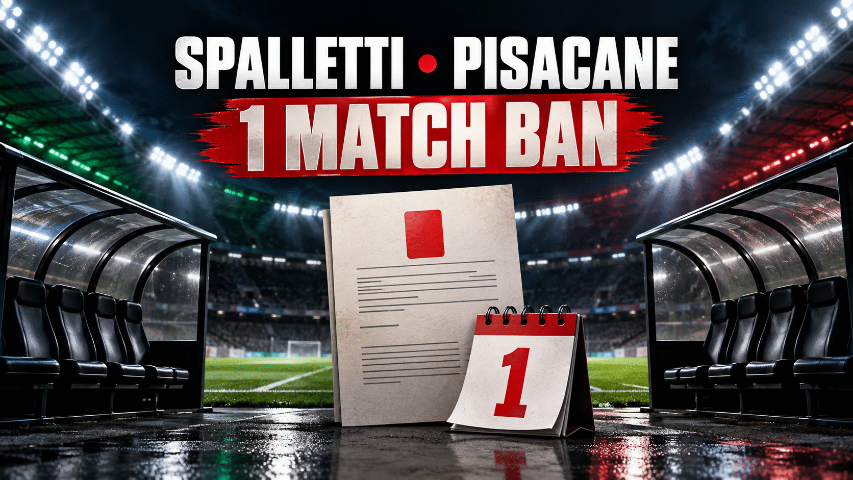 OFFICIAL: SPALLETTI AND PISACANE BANNED—Serie A rules after touchline tension