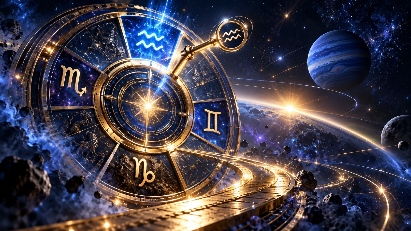 OCTOBER 15–16 TURNS THE KEY: Aquarius, Scorpio, Gemini and Capricorn move beyond the standstill