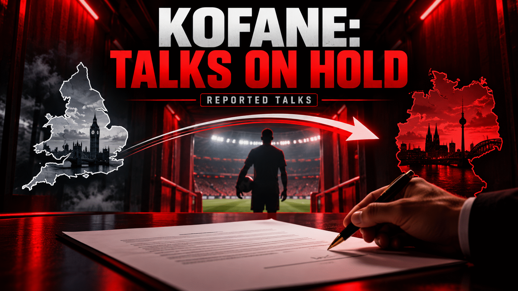 REPORTED TALKS: KOFANE PUTS TALKS ON HOLD—Arsenal and United monitor the situation