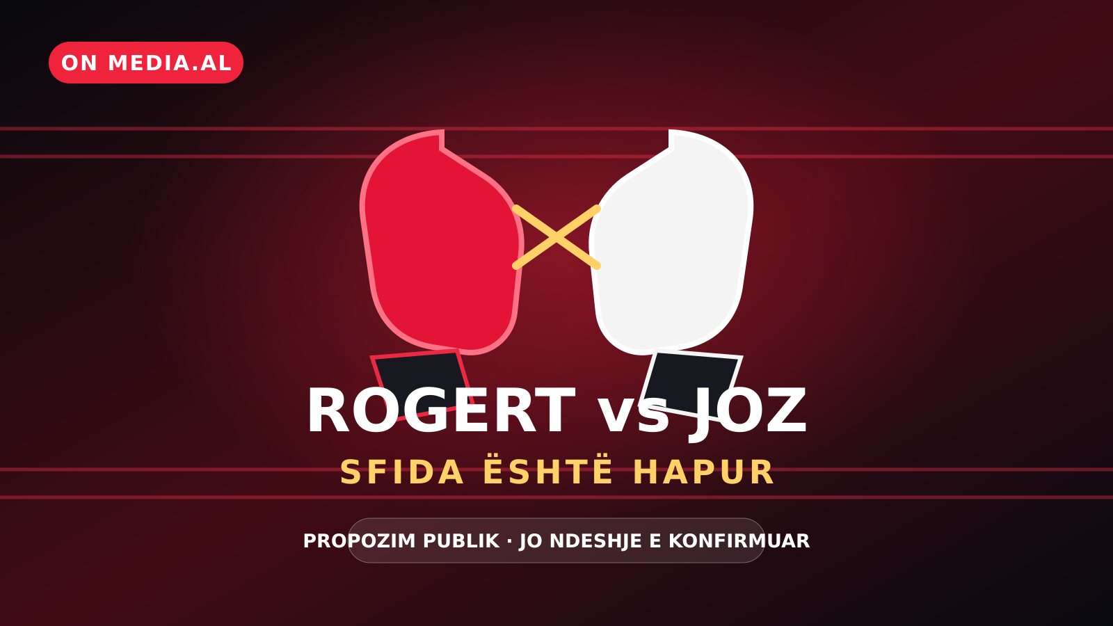ROGERT STERKAJ CHALLENGES JOZ MARKU TO A RING SHOWDOWN—“the contract is ready,” but no reply yet