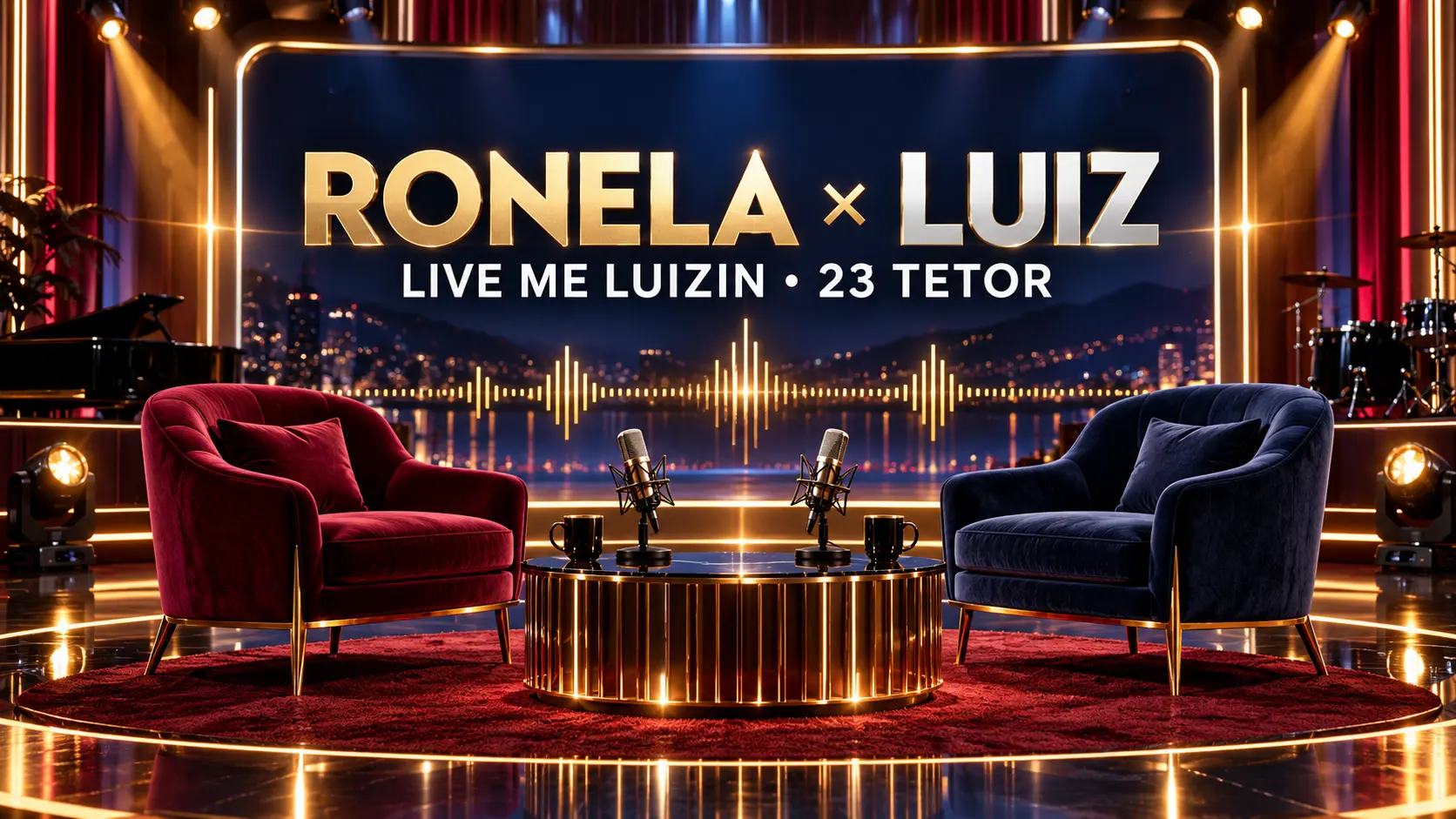 RONELA HAJATI JOINS LUIZ EJLLI—tonight’s guest on “Live me Luizin”