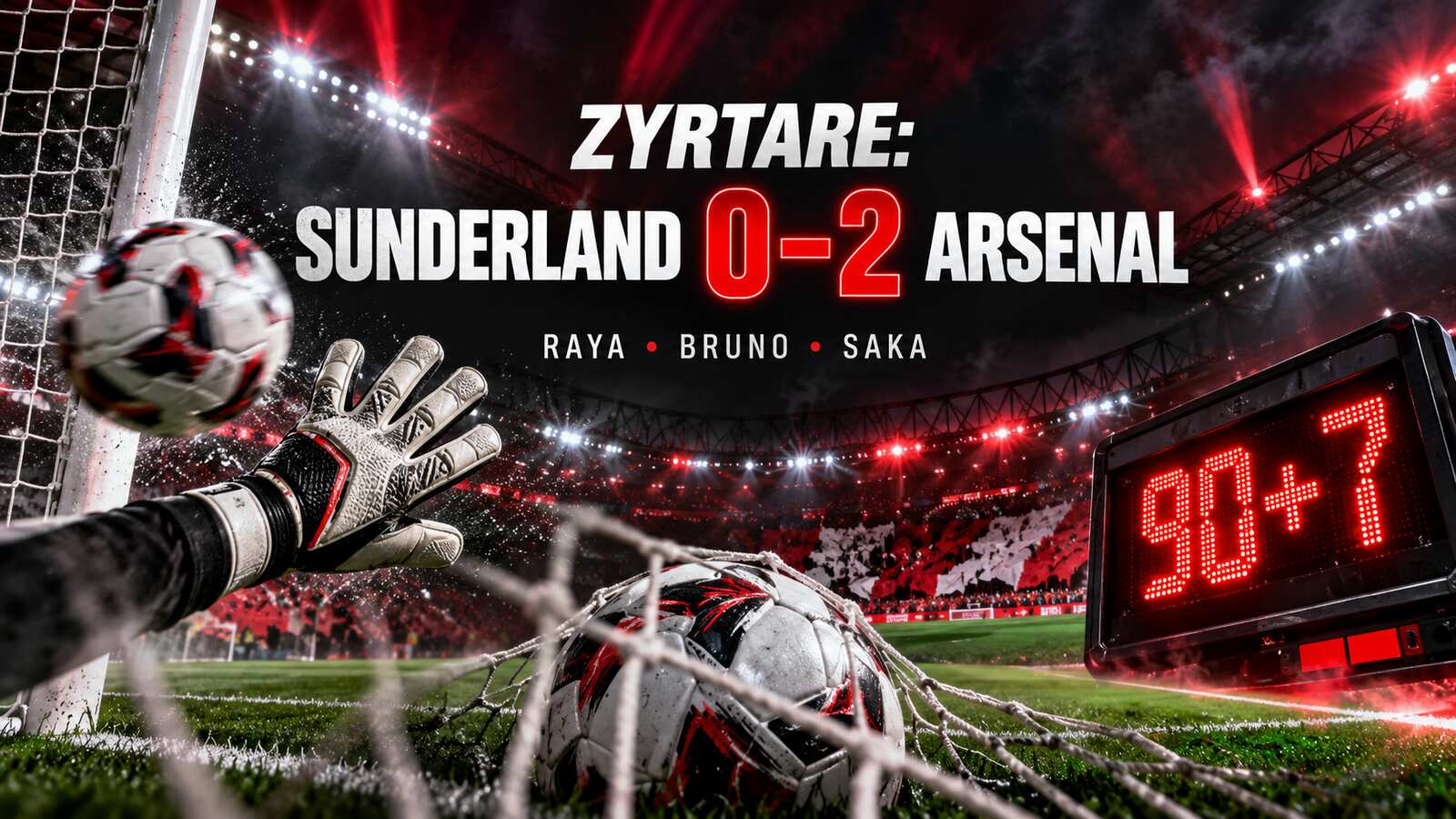 ZYRTARE: RAYA HEROI, BRUNO DHE SAKA GODASIN—Arsenali fiton 2–0 dhe ruan startin perfekt